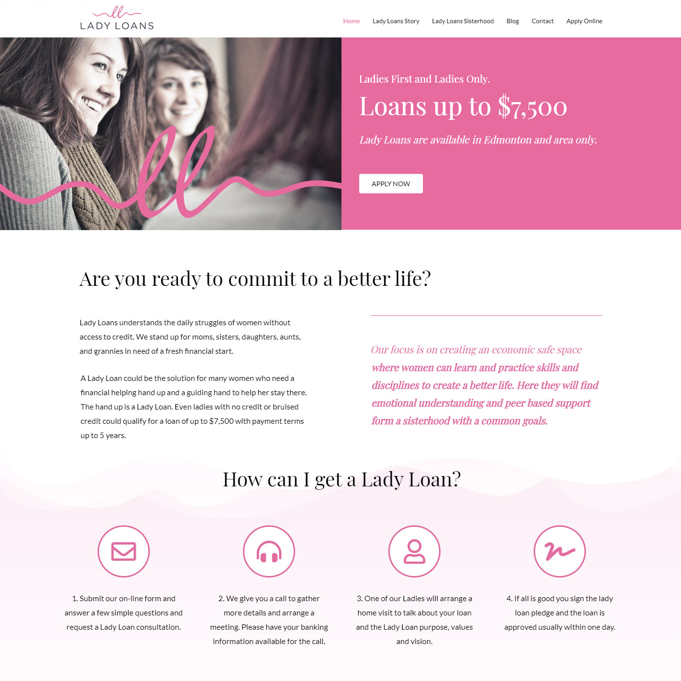Webdesign - Edmonton - Lady Loans